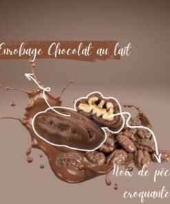 Noix de pécan enrobées au chocolat au lait