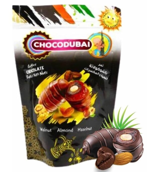 dattes chocolat noir noix et amandes