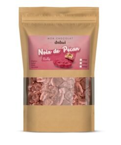Noix de pécan enrobées de chocolat ruby